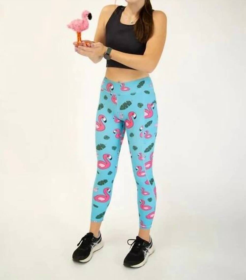NEW CHICKNLEGS women's pull on leggings in turquoise